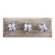 Royal Floral Ceramic Wooden Hooks